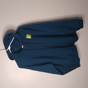 Blue full-zipp hoodie